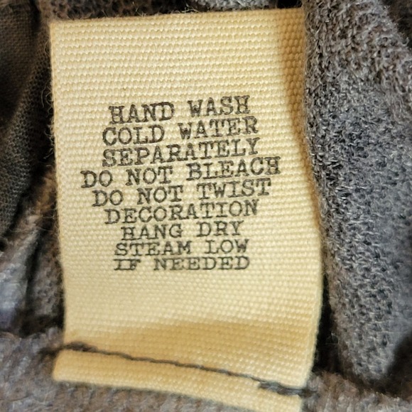 Gimmicks Women S High Neck Dusty Gray Long Dolman Sleeve Top Romantic Lace Bead - Picture 6 of 15